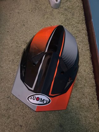 Casco Enduro SUOMY Negro Naranja talla L