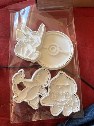 Cortadores Biscoito Pokémon Pikachu Charmander Bul