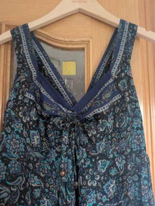 Vestido largo estampado mujer