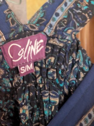 Vestido largo estampado mujer