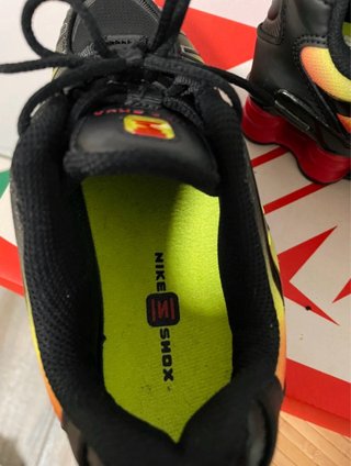 Nike Shox TL Negro Degradado Fuego - Nuevas