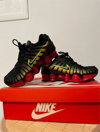 Nike Shox TL Negro Degradado Fuego - Nuevas