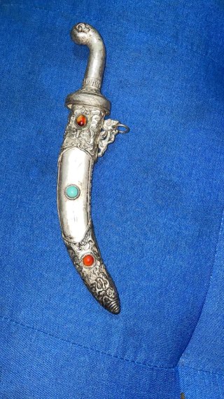 Janjar d'argento con pietre