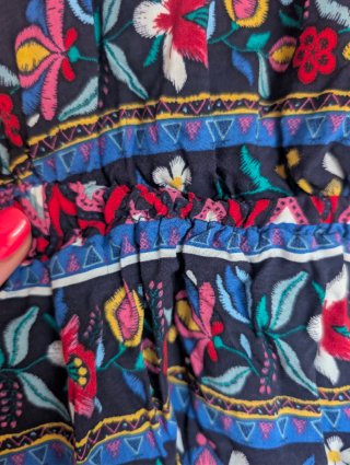 Vestido corto estampado mujer