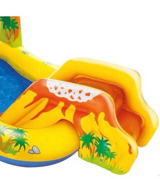 Piscina Hinchable Dinosaurio con Rociador