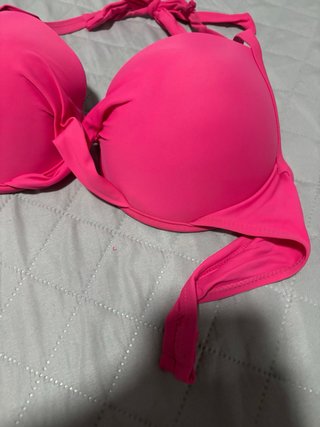 Bikini Rosa con Tirantes Ajustables