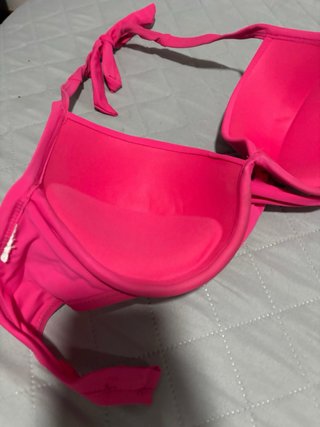 Bikini Rosa con Tirantes Ajustables