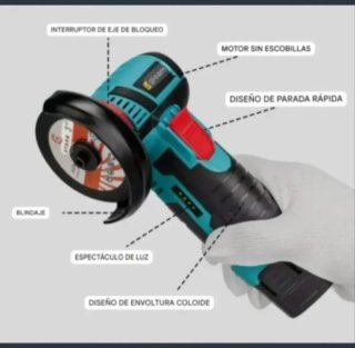 Mini Amoladora Angular Inalámbrica (2 Baterías)