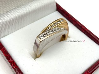 anillo oro 14k con diamante