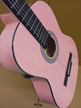 Guitarra Rocío Rosa con Previo OS1