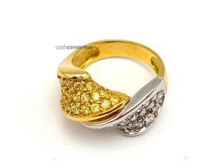 anillo oro 18k con circonita