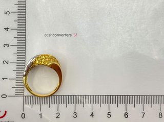 anillo oro 18k con circonita