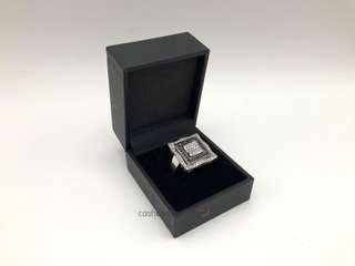 anillo oro 18k con circonita