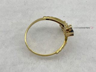 anillo oro 18k con piedra