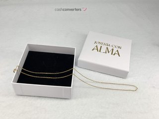 cadena oro 18k 21cm
