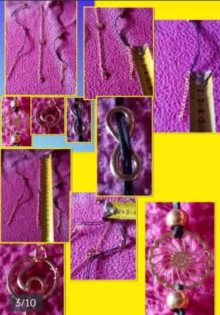 PULSERAS/PENDIENTES/ANILLO/LLAVEROS:1X1€