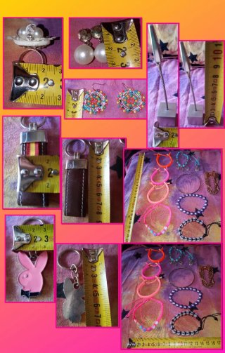PULSERAS/PENDIENTES/ANILLO/LLAVEROS:1X1€