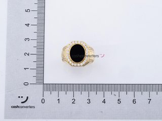 sello oro 18k con piedra