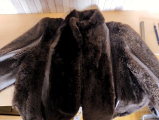 Chaquetón vintage piel M'Eugenia Talla 42-44