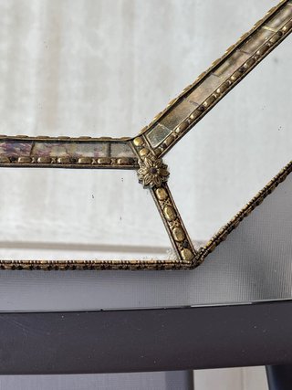 Espejo Octogonal Estilo Veneciano Dorado