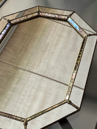 Espejo Octogonal Estilo Veneciano Dorado