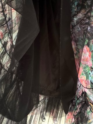 Falda larga volantes floral