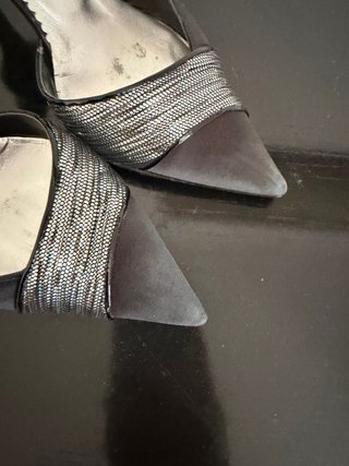 Scarpe décolleté slingback nere Elata