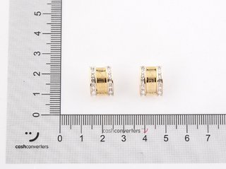 pendientes oro 18k con piedra con circonita