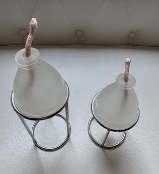 2 LÁMPARAS DE ACEITE O ALCOHOL