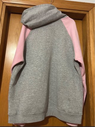 Sudadera Gris y Rosa