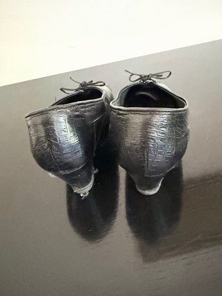 Scarpe vintage nere stringate
