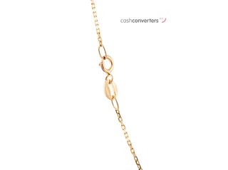 collar oro 18k con piedra 22cm