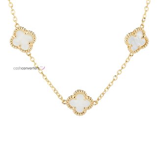 collar oro 18k con piedra 22cm