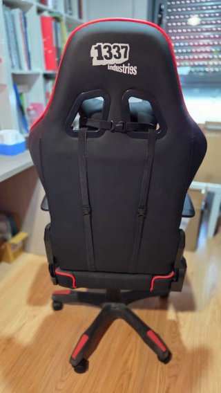 Silla Gaming 1337 Industries Negra/Roja