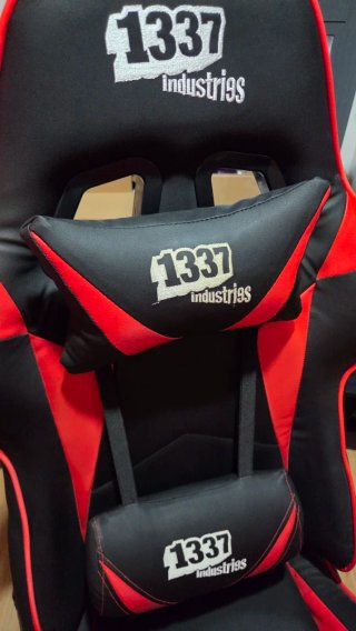 Silla Gaming 1337 Industries Negra/Roja