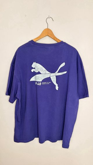Camiseta Puma Morada Manga Corta