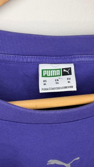 Camiseta Puma Morada Manga Corta