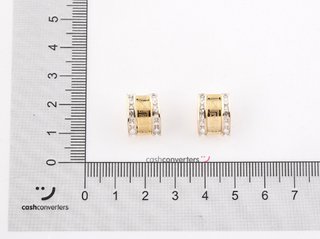 pendientes oro 18k con piedra con circonita