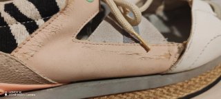 Sandalias Zapatilla Gioseppo Beige y Rosa