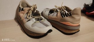 Sandalias Zapatilla Gioseppo Beige y Rosa