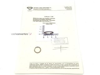 alianza oro 18k con piedra con diamante
