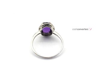 sortija oro 18k con piedra con diamante