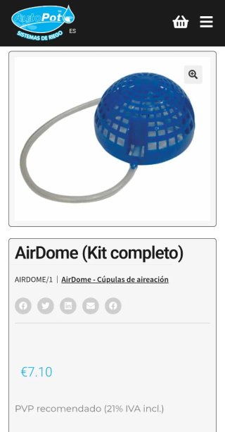 AirDome (Kit completo) - Cúpula aireación