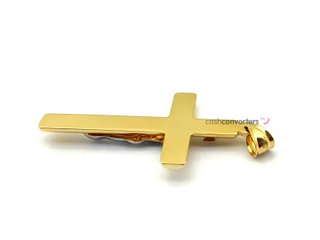 crucifijo oro 18k con circonita