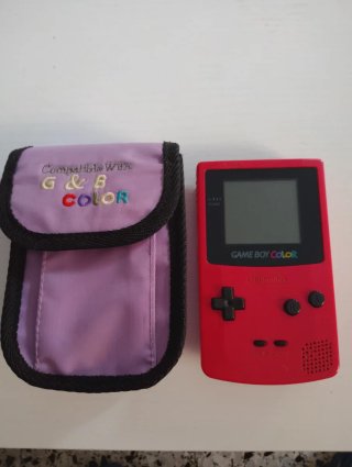Nintendo Game Boy Color Rojo Cereza + Funda