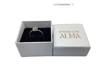 sortija oro 18k con piedra con diamante de laboratorio