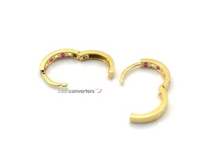 argollas oro 18k con piedra con esmeralda,rubi,zafiro