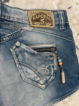 Kaporal Low Rise Denim Micro Shorts Vintage 00s M