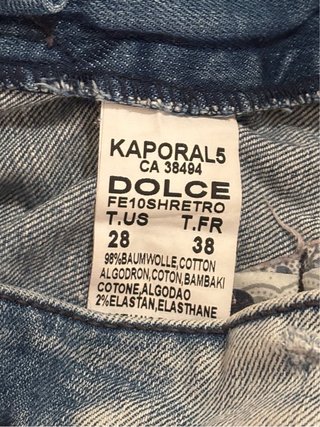 Kaporal Low Rise Denim Micro Shorts Vintage 00s M