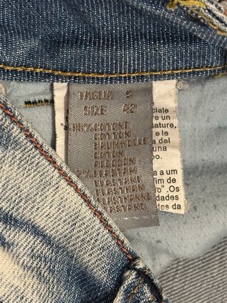 Blasting Low Rise Denim Micro Shorts Vintage 00s M